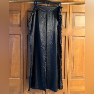 Dots Black Satin Pants